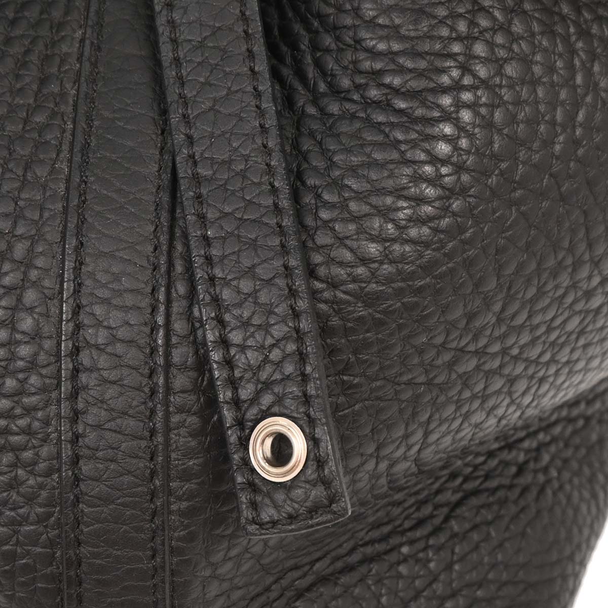 Hermes Black Taurillon Clemence Picotin Lock 18 PM Handbag