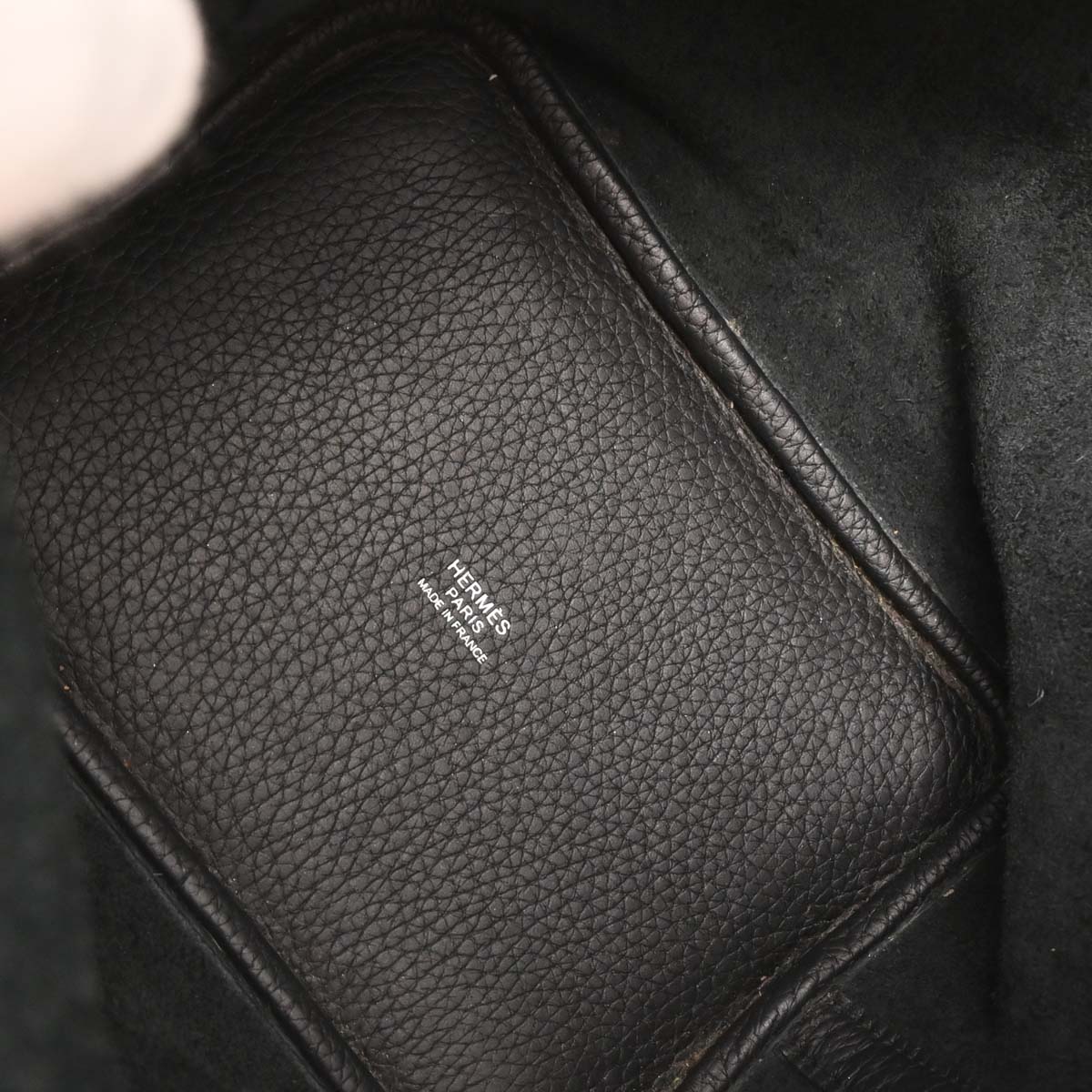 Hermes Black Taurillon Clemence Picotin Lock 18 PM Handbag