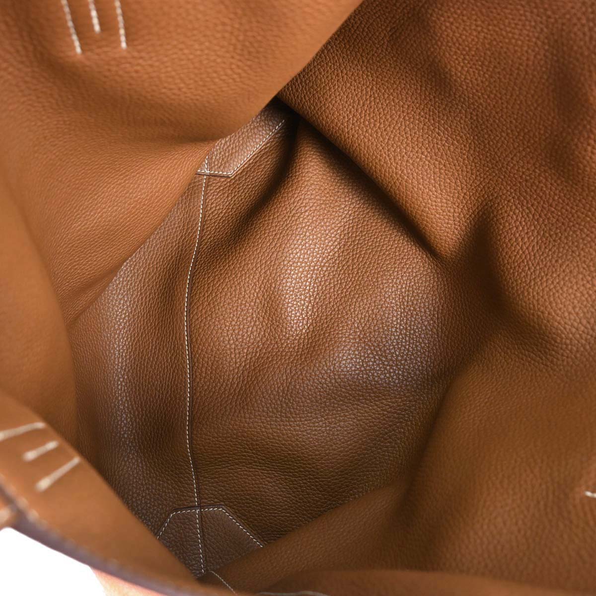 Hermes Gold Orange Taurillon Double Sens 36 Reversible Handbag