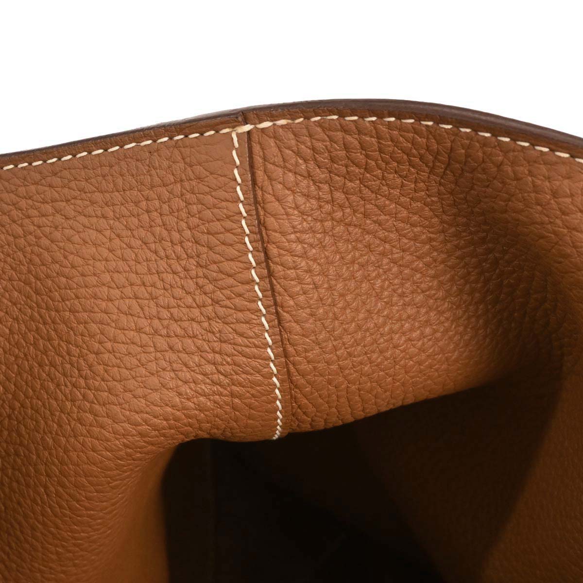 Hermes Gold Orange Taurillon Double Sens 36 Reversible Handbag