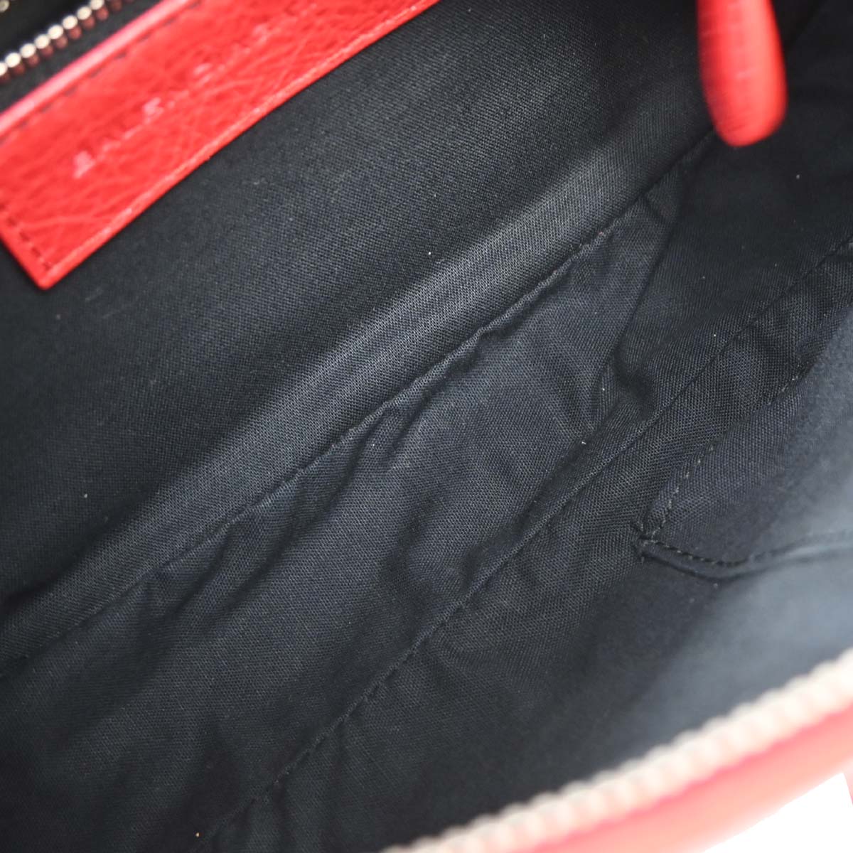 Balenciaga Red Leather Hip Shoulder Bag