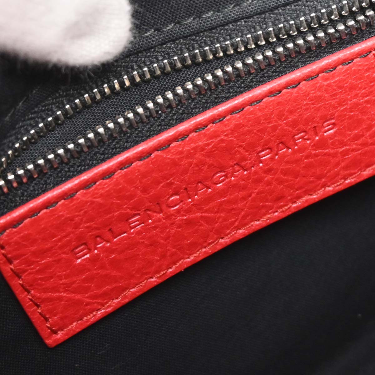 Balenciaga Red Leather Hip Shoulder Bag