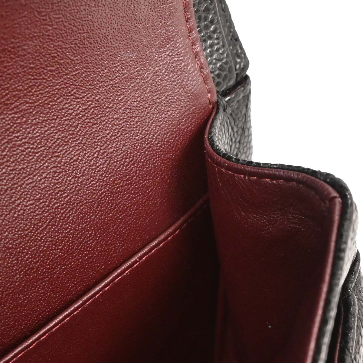 Chanel 2014 Black Caviar Medium Classic Double Flap Shoulder Bag