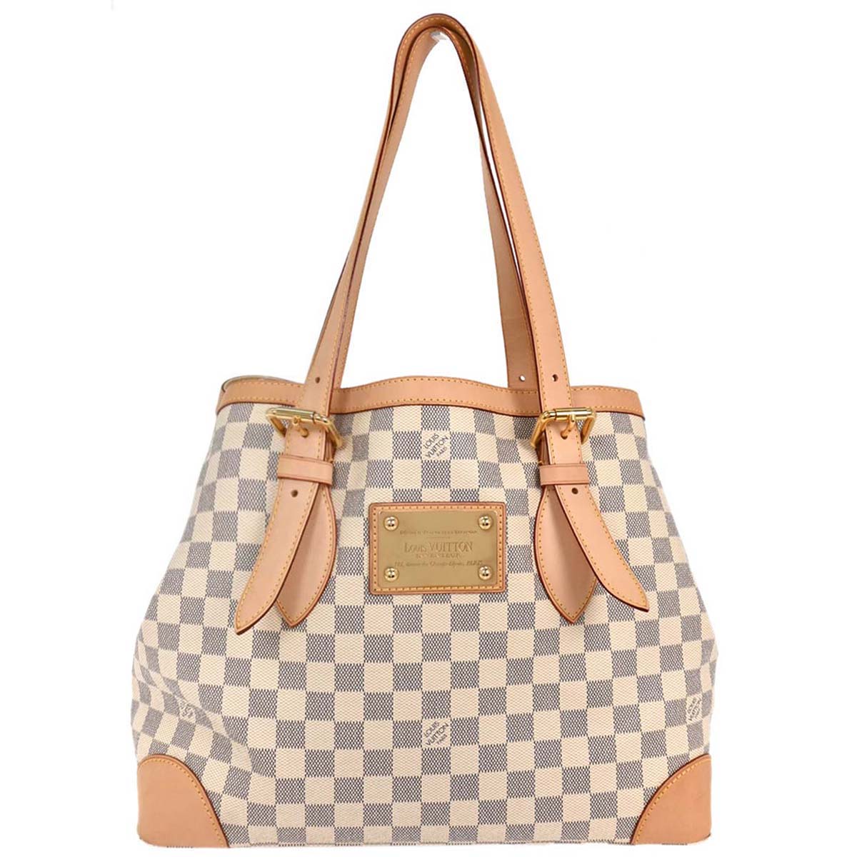 Louis Vuitton Damier Azur Hampstead MM Handbag N51206