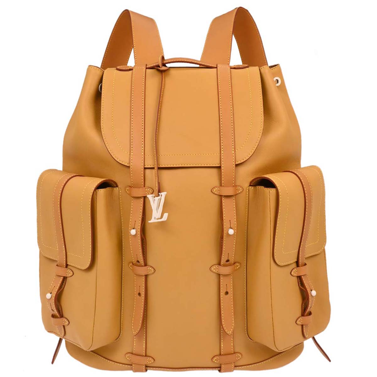 Louis Vuitton Brown Leather Christopher GM Backpack M53270