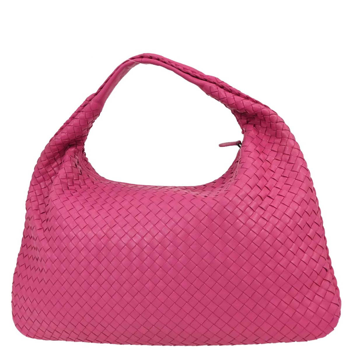 Bottega Veneta Pink Intrecciato Hobo Handbag