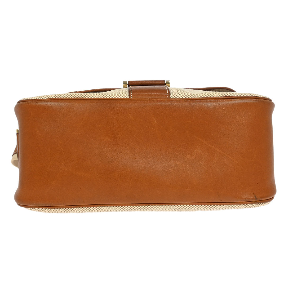 Hermes Natural Fauve Toile H Barenia Bourlingue Shoulder Bag