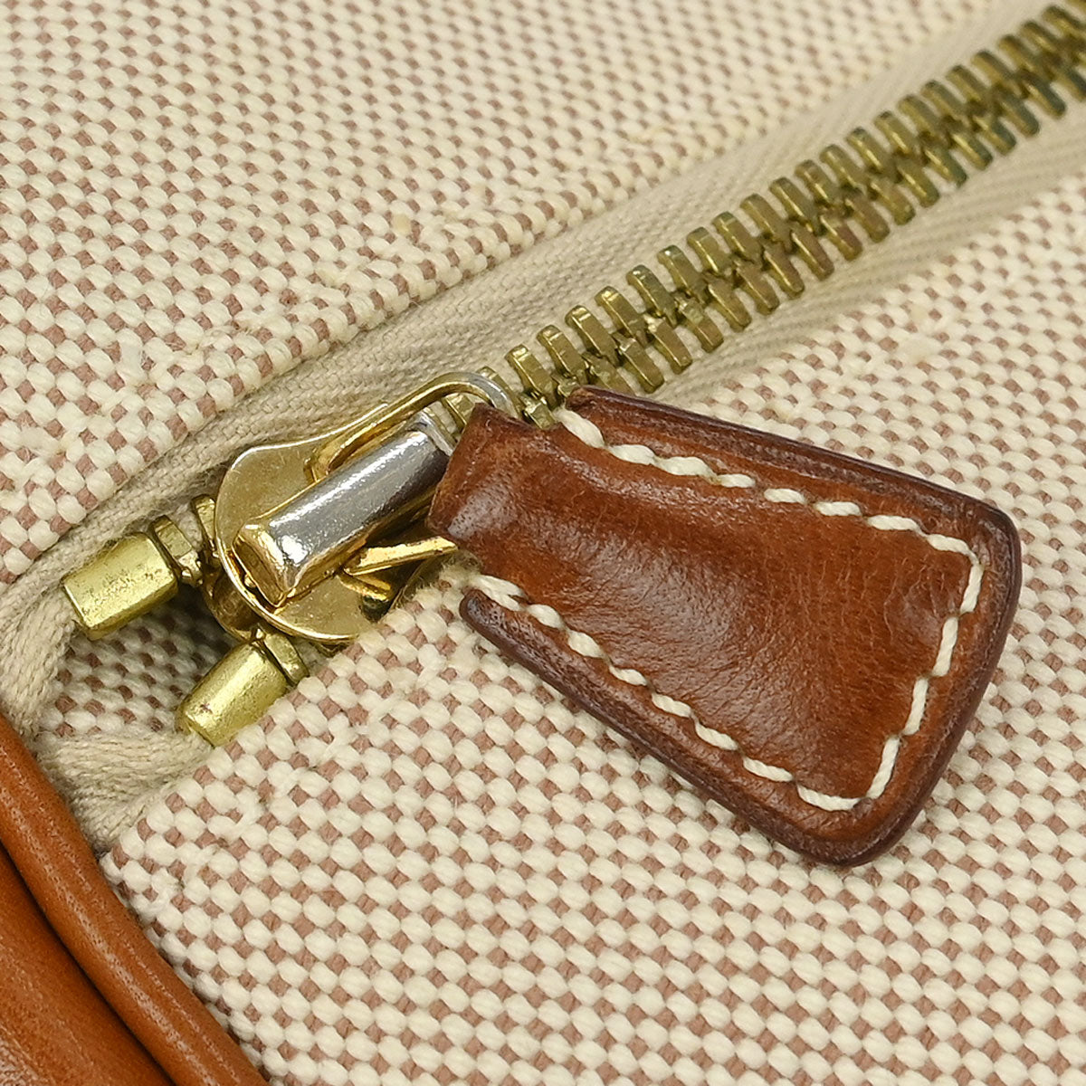 Hermes Natural Fauve Toile H Barenia Bourlingue Shoulder Bag