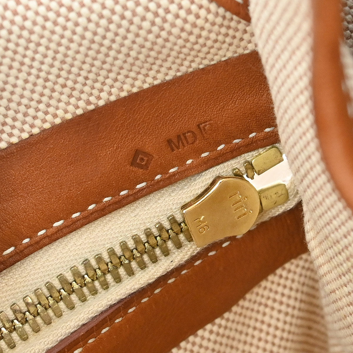 Hermes Natural Fauve Toile H Barenia Bourlingue Shoulder Bag