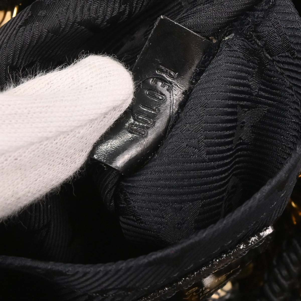 Louis Vuitton 2019 Gold Black Mini Noe Rococo All Sequin Bag