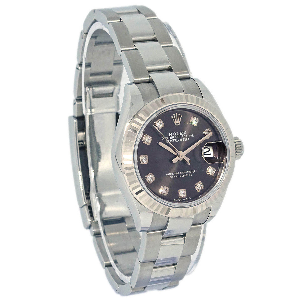 Rolex Oyster Perpetual Datejust 28mm Ref.279174G Watch SS Diamond