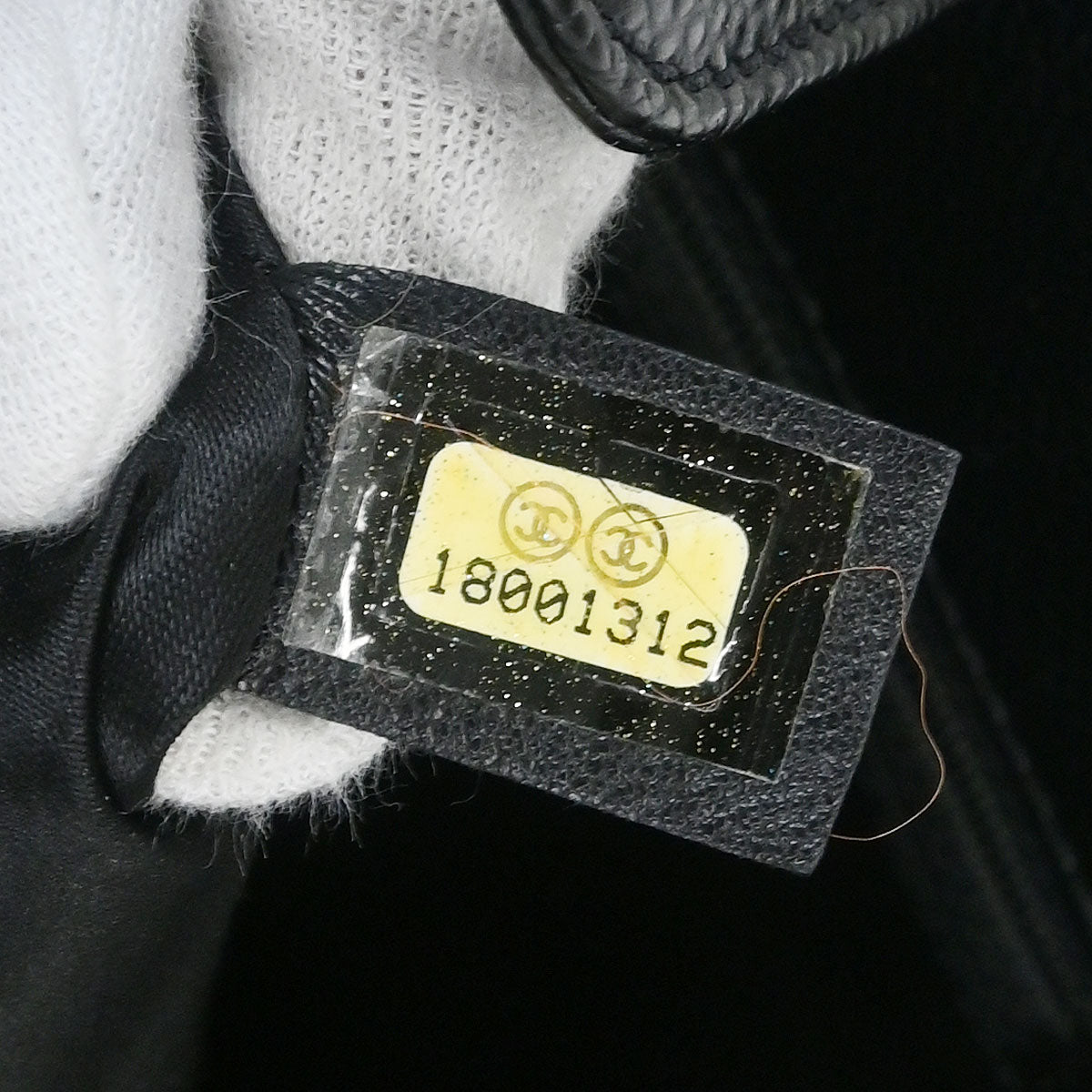 Chanel 2013-2014 Black Caviar Tote Chain Handbag