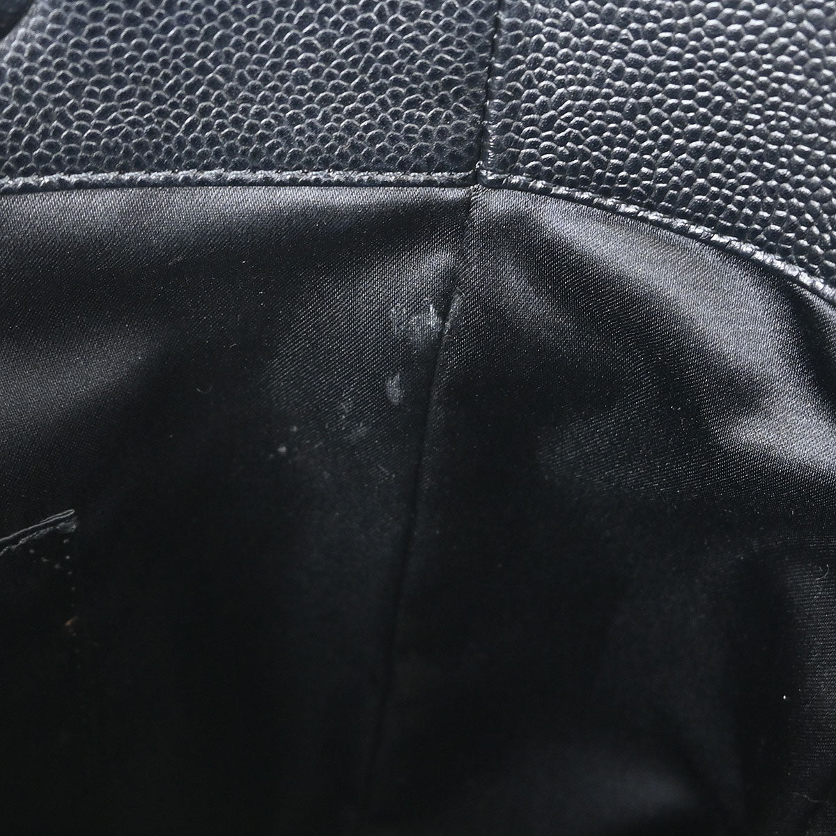 Chanel 2013-2014 Black Caviar Tote Chain Handbag