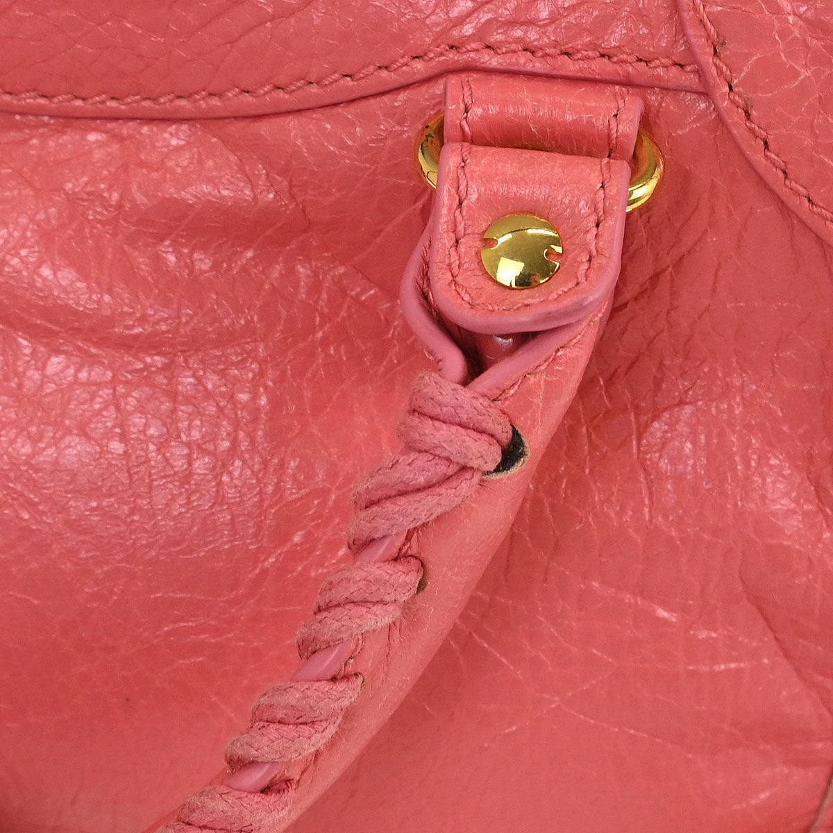 Balenciaga Pink Mini City 2way Shoulder Handbag
