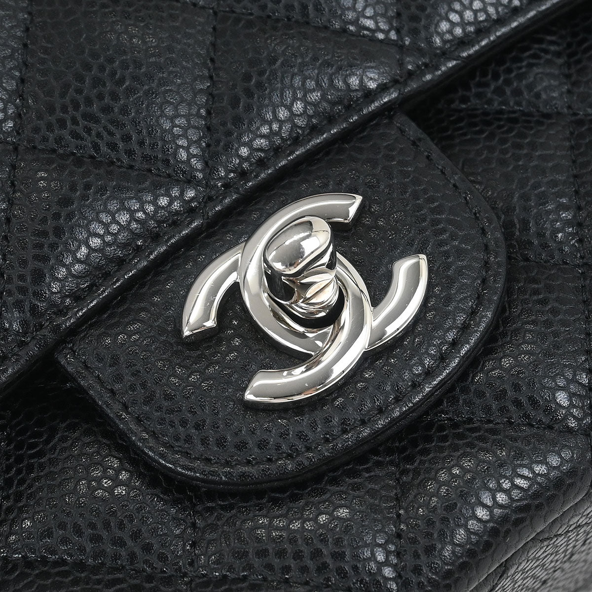 Chanel 2019 Black Calfskin Medium Classic Double Flap Shoulder Bag