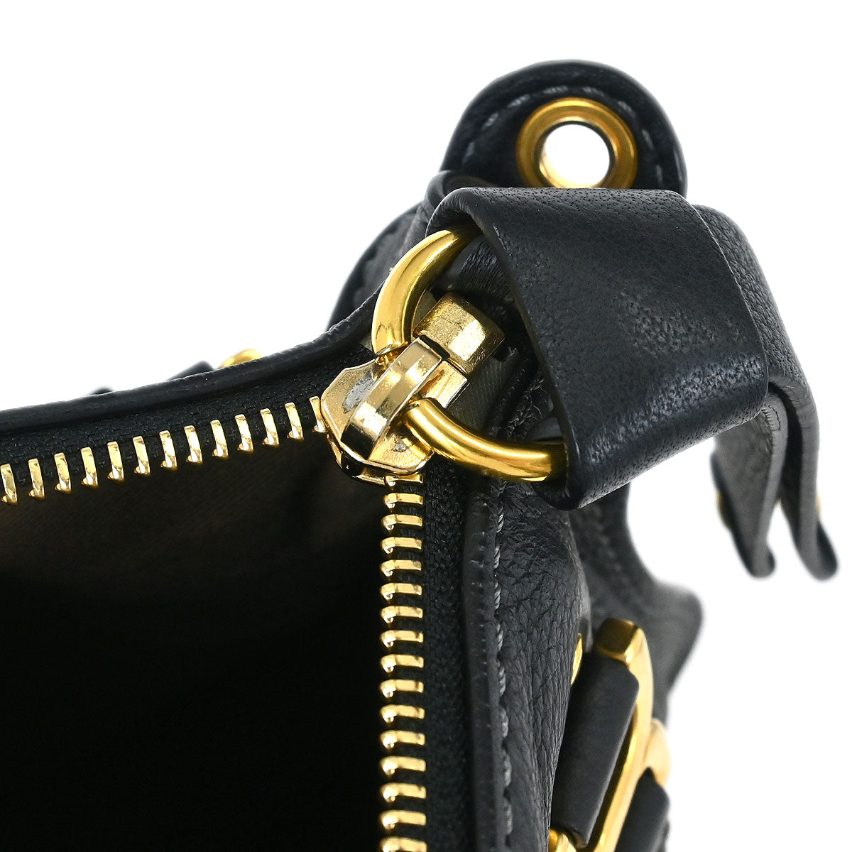 Chloe Black Leather Marcie 2way Shoulder Handbag