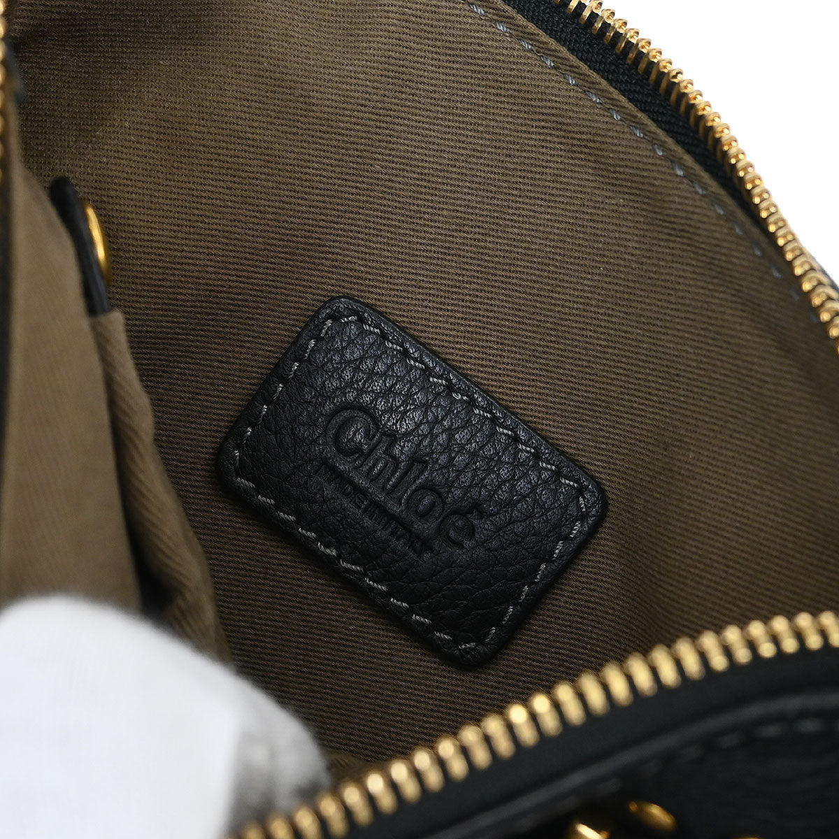 Chloe Black Leather Marcie 2way Shoulder Handbag