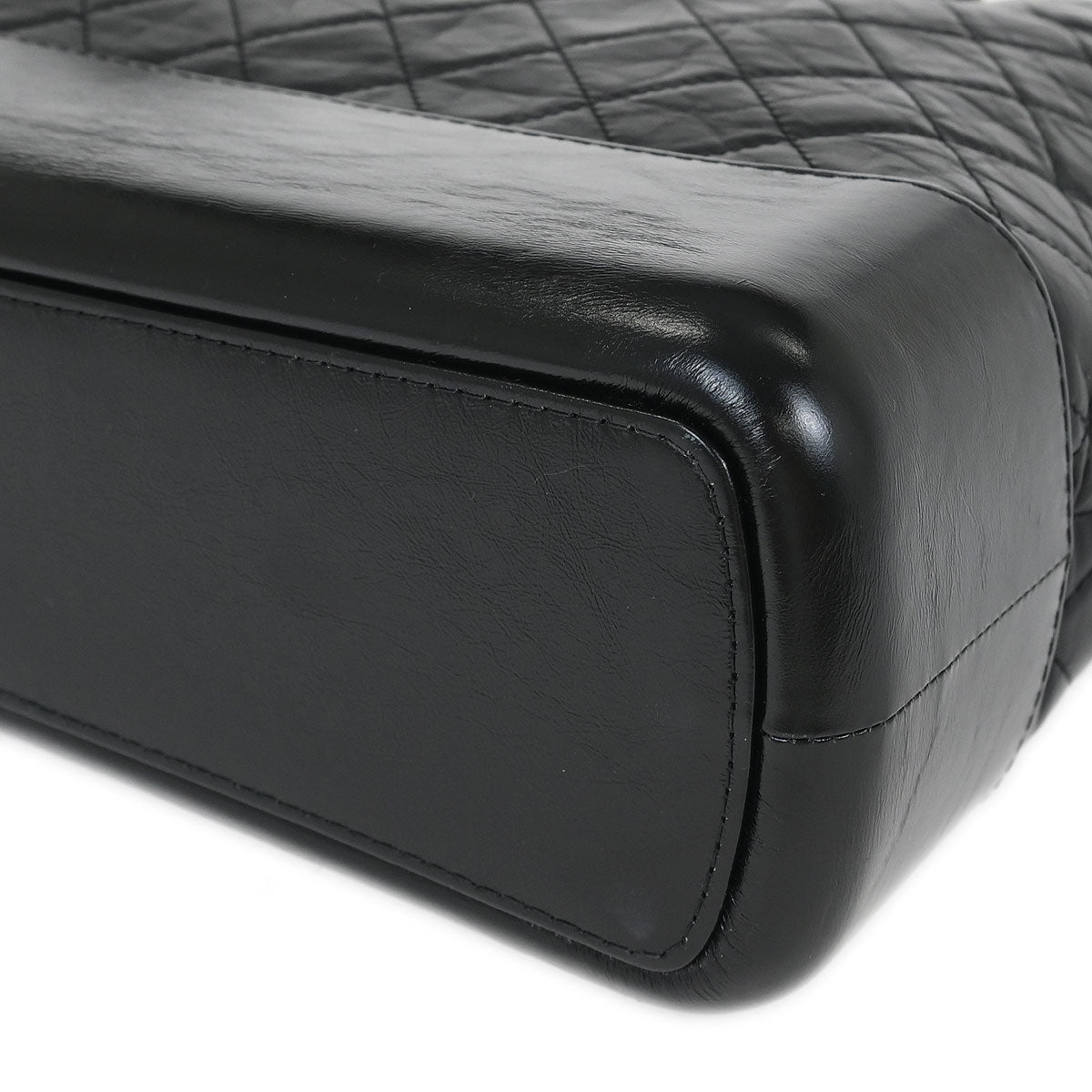 Chanel 2017-2018 Black Lambskin Calfskin Gabrielle 2way Shoulder Tote Handbag