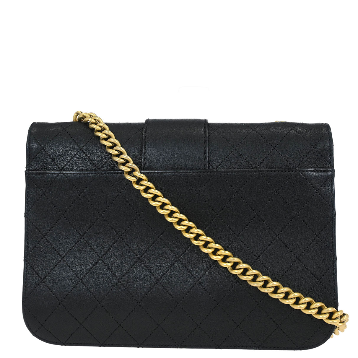 Chanel 2017-2018 Black Calfskin Shoulder Bag