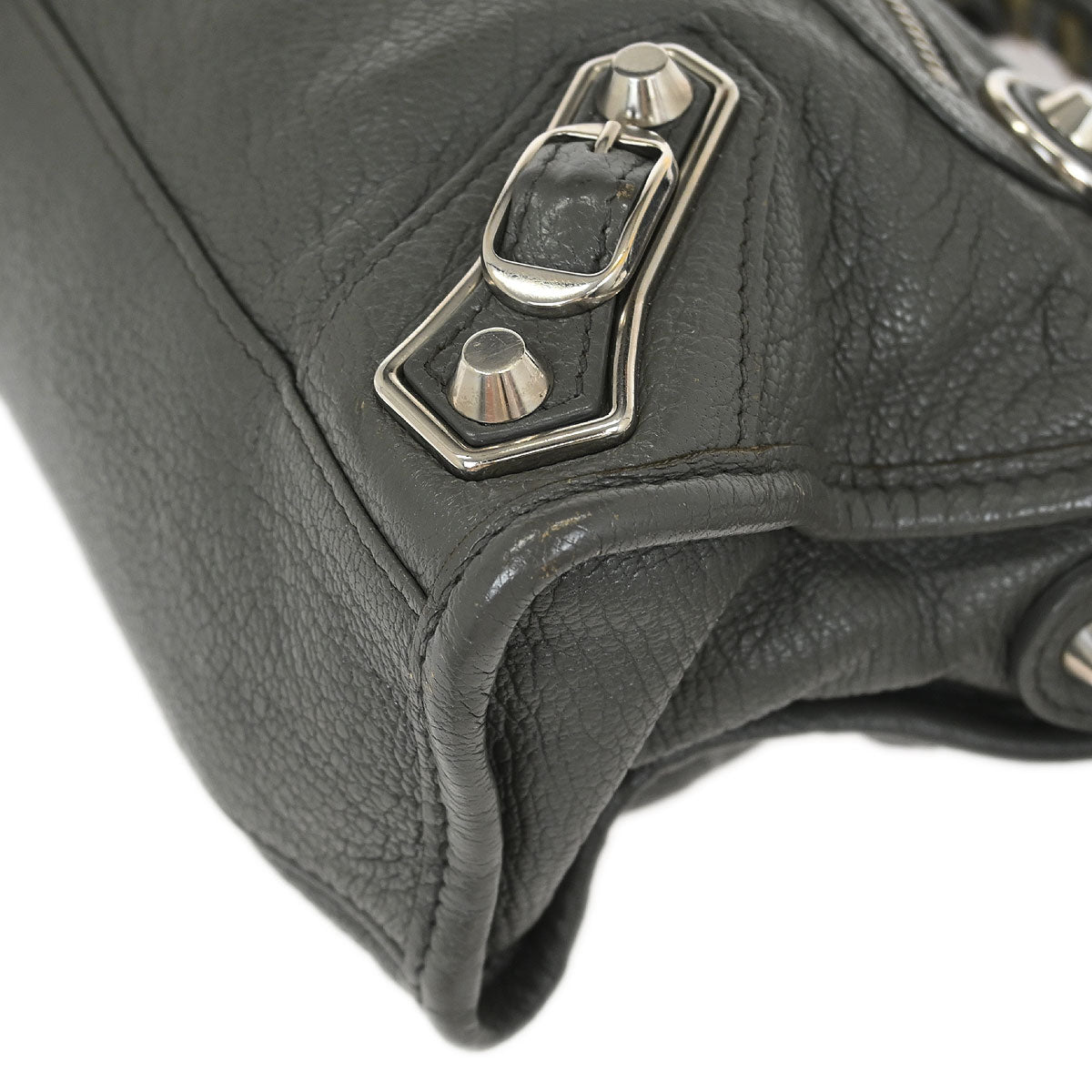 Balenciaga Gray The City Mini Handbag