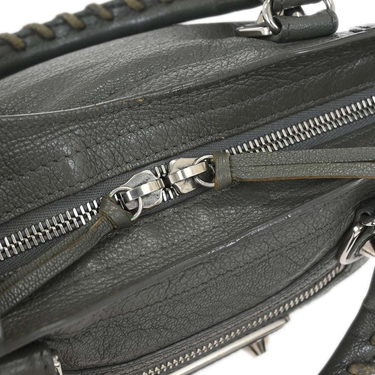 Balenciaga Gray The City Mini Handbag