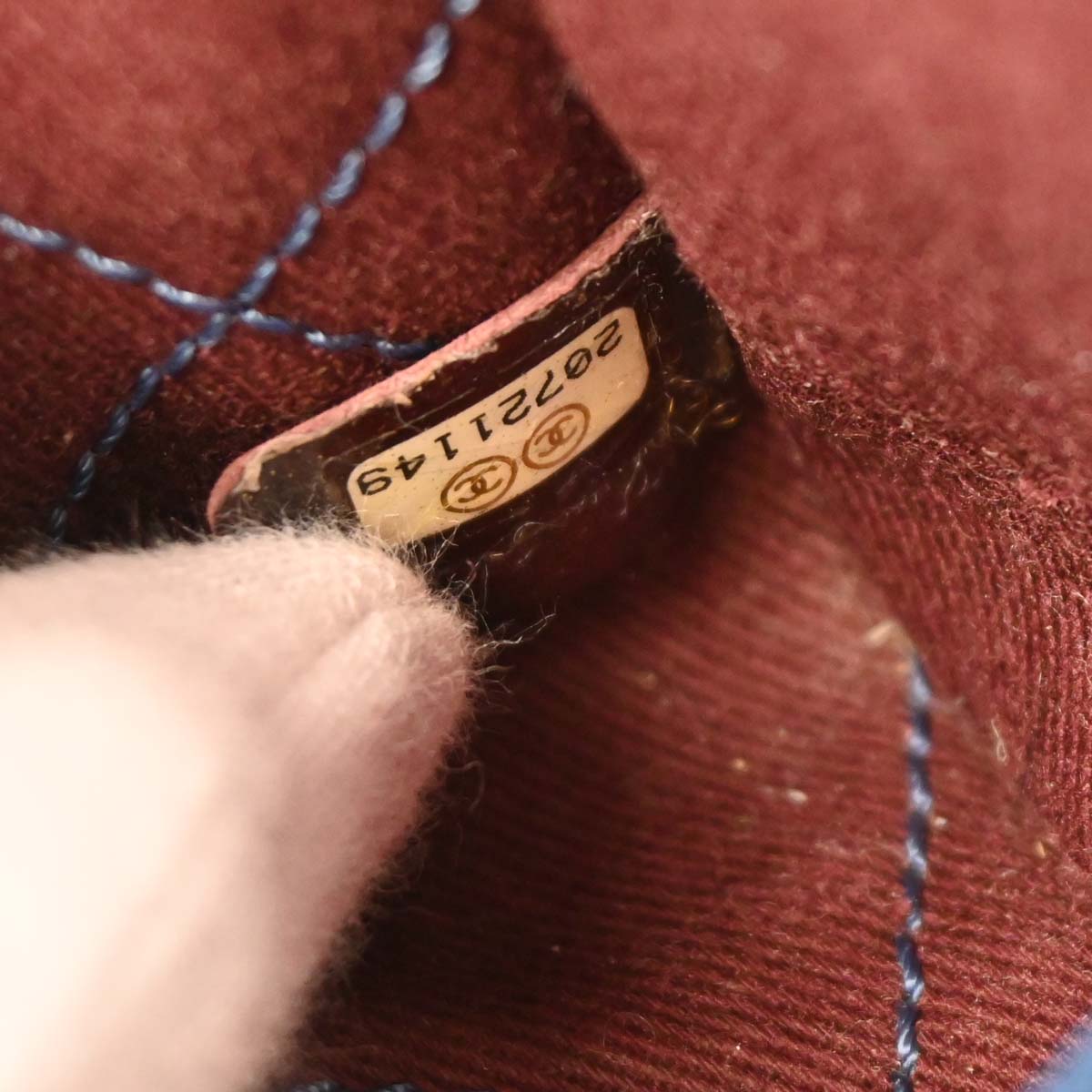 Chanel 2014-2015 Blue Caviar Deauville Bowling 2way Shoulder Handbag