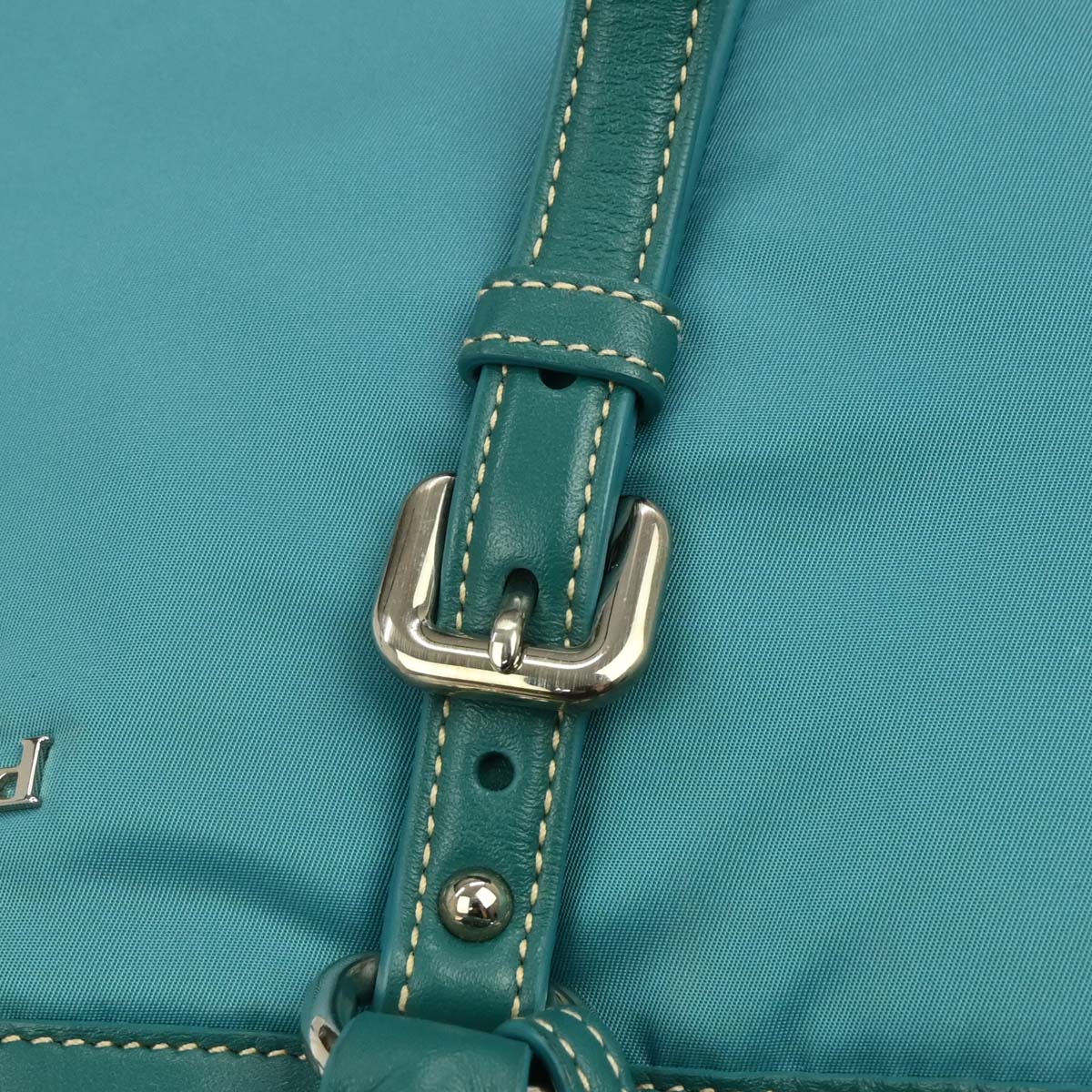 Prada Turquoise Blue Nylon 2way Shoulder Handbag