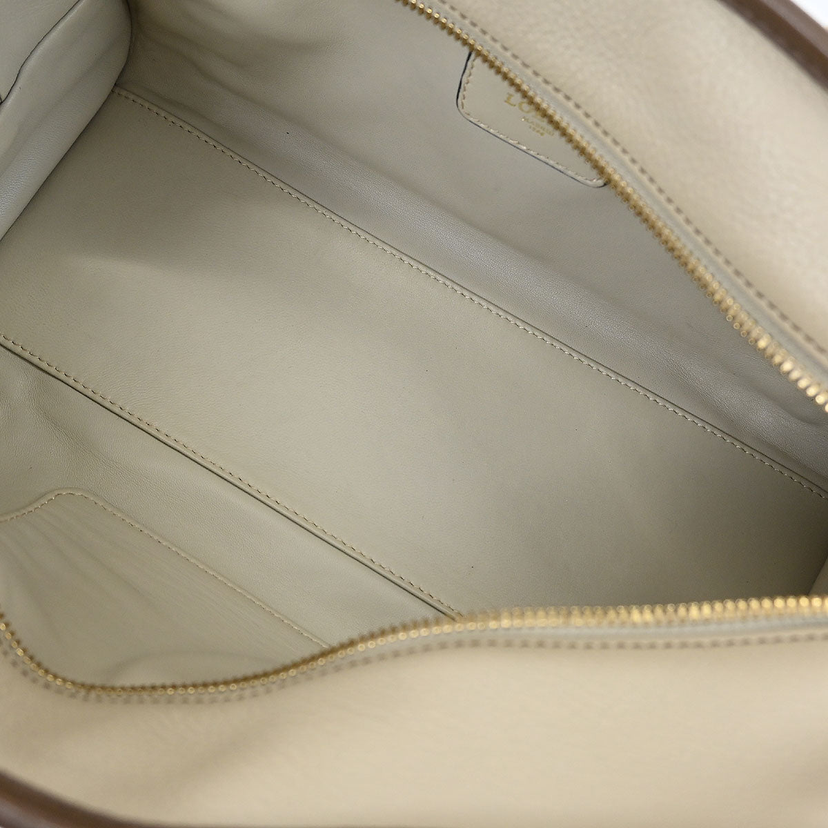 Loewe Beige Brown Bordeaux Amazona 28 Handbag