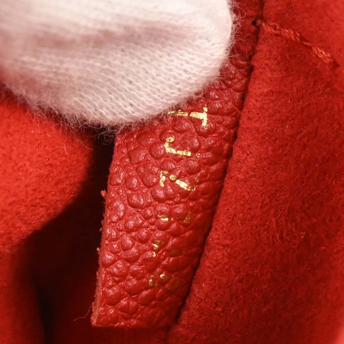 Louis Vuitton 2018 Red Monogram Empreinte Saint Sulpice PM M43393