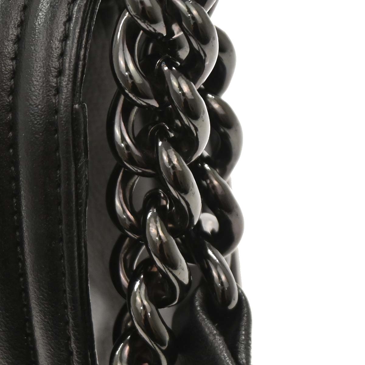 Boy Chanel 2017-2018 Black Caviar Small Chain Shoulder Bag