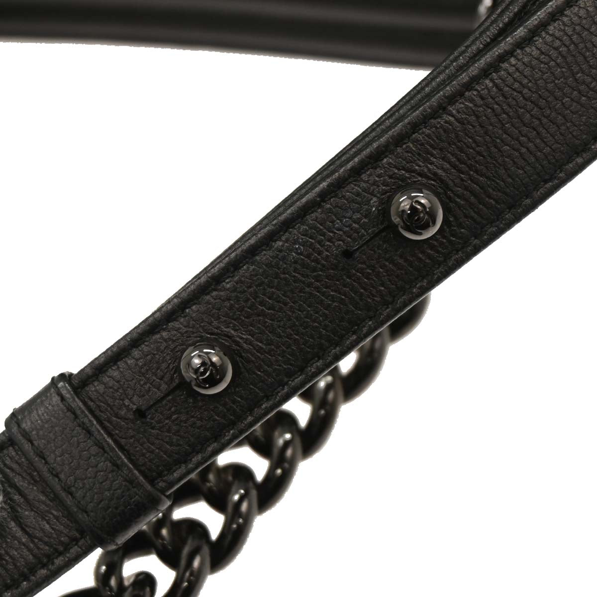 Boy Chanel 2017-2018 Black Caviar Small Chain Shoulder Bag