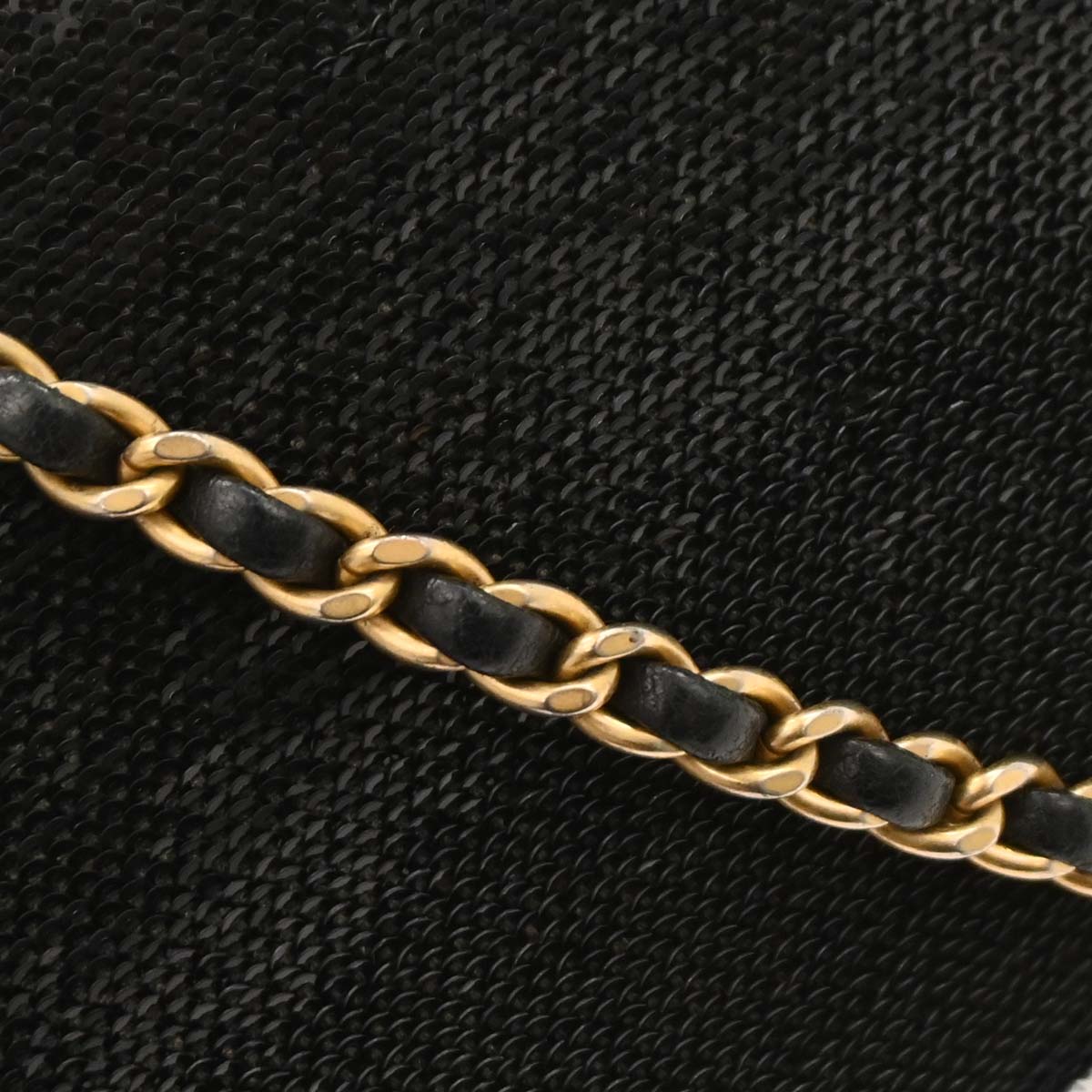 Chanel Black Sequins Dare To Disturb Shoulder Bag