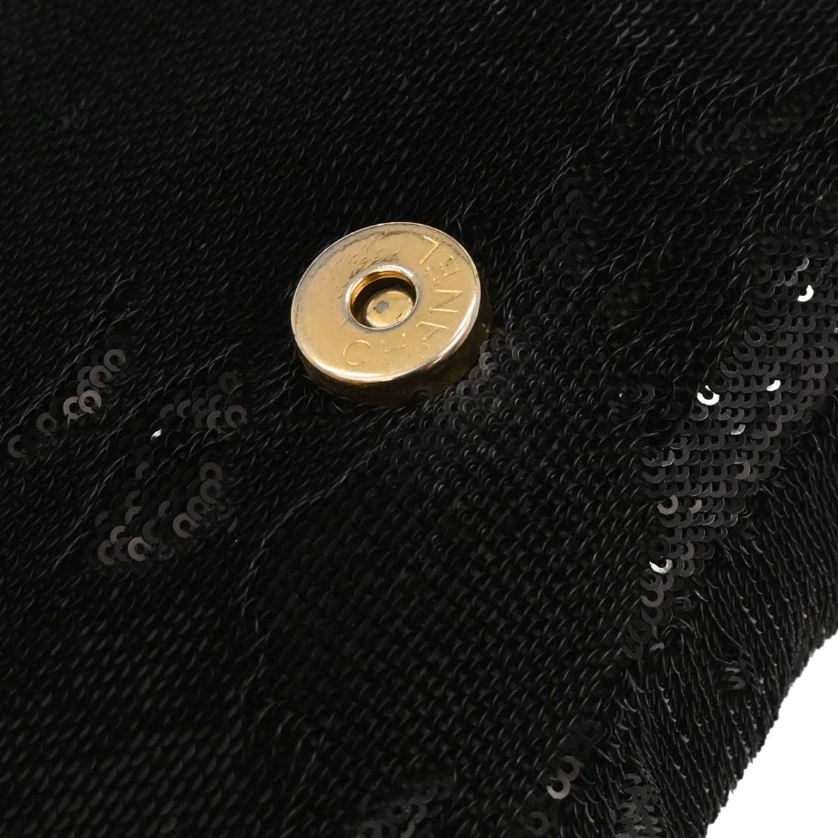 Chanel Black Sequins Dare To Disturb Shoulder Bag