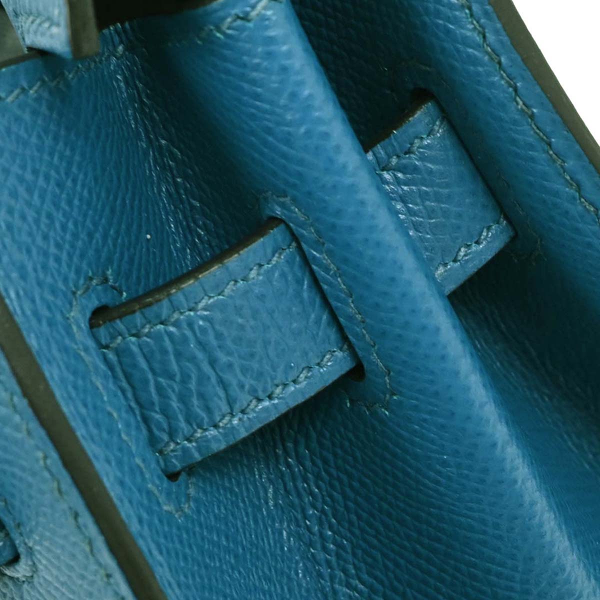 Hermes Blue Izmir Epsom Kelly 35 Sellier 2way Shoulder Handbag