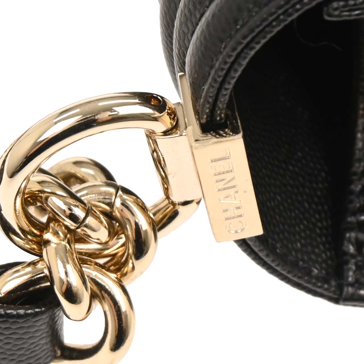 Boy Chanel Black Caviar Chevron Medium Shoulder Bag