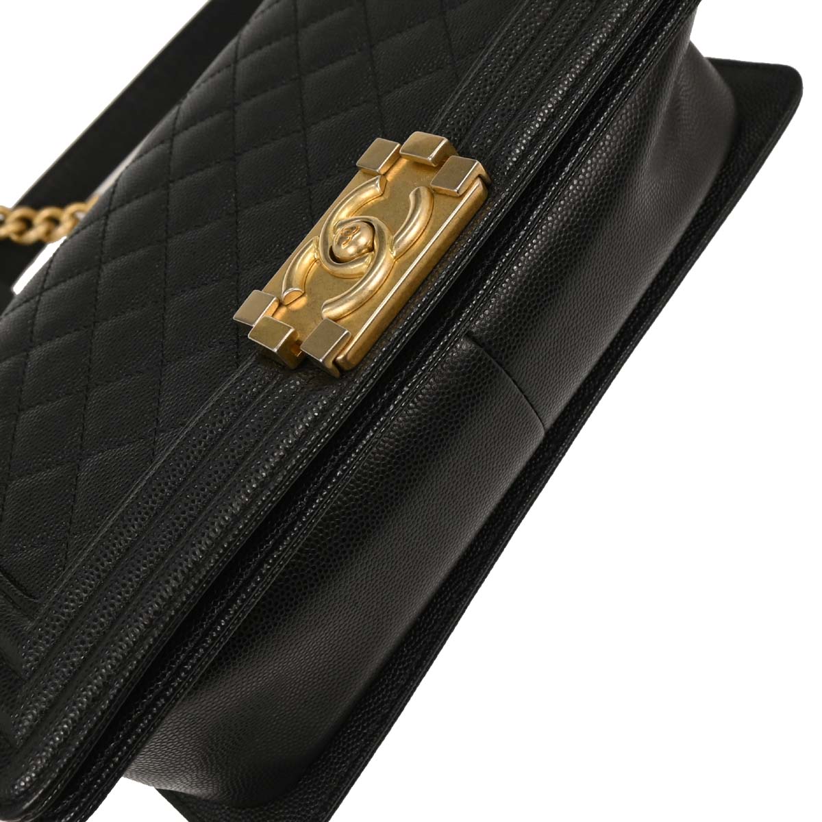 Boy Chanel Black Caviar Medium Shoulder Bag