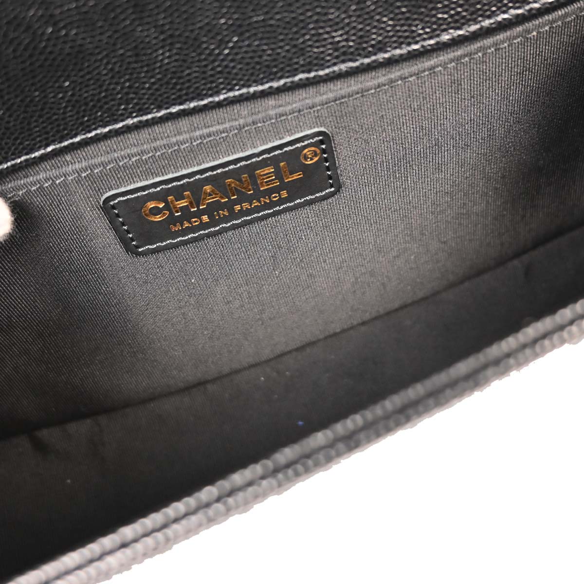 Boy Chanel Black Caviar Medium Shoulder Bag