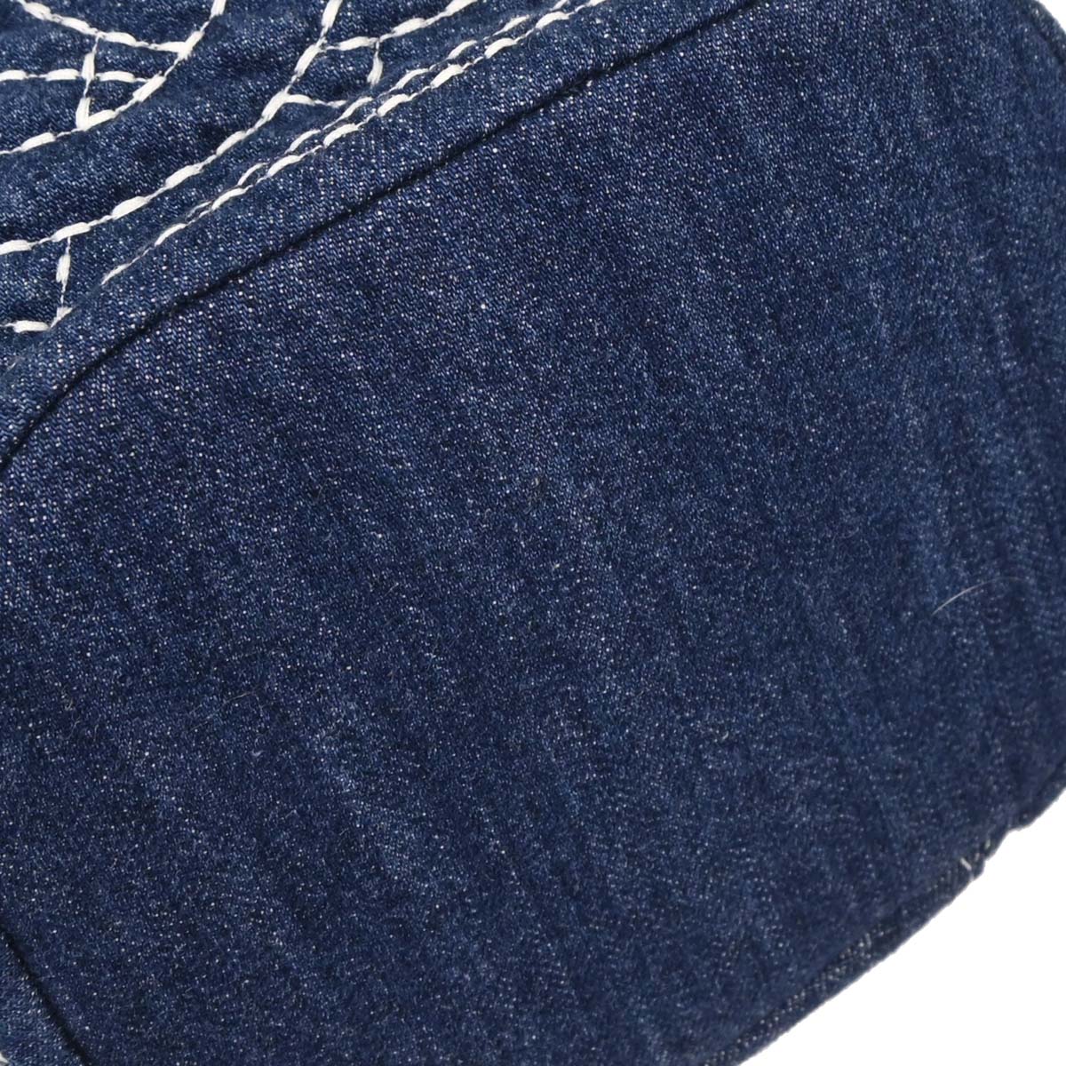 Chanel Blue Denim Vanity 2way Shoulder Handbag