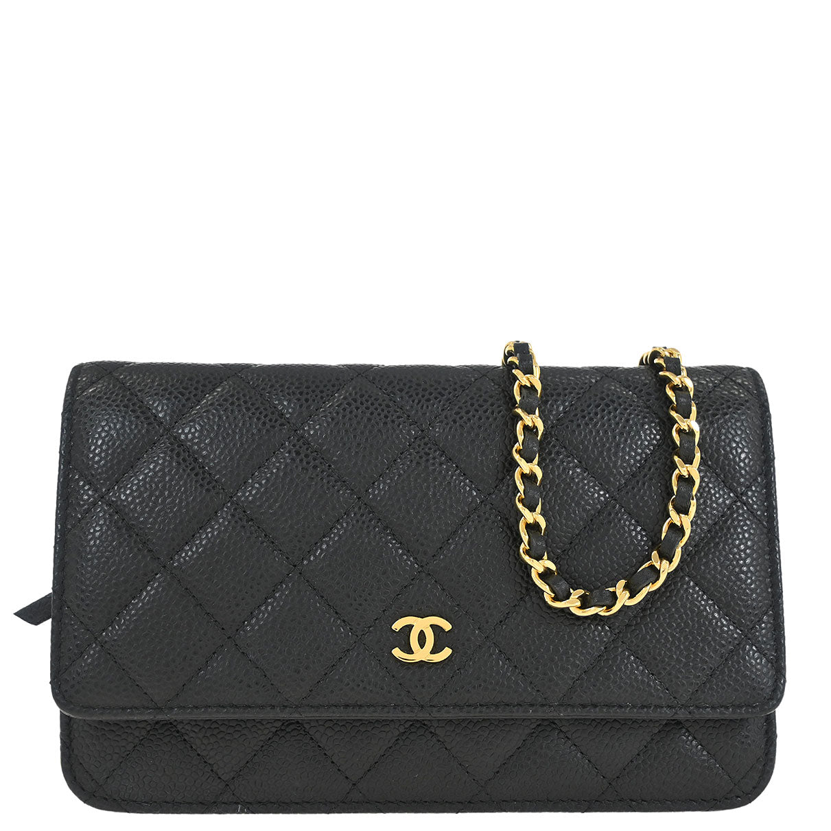 Chanel Black Caviar Classic WOC Wallet On Chain