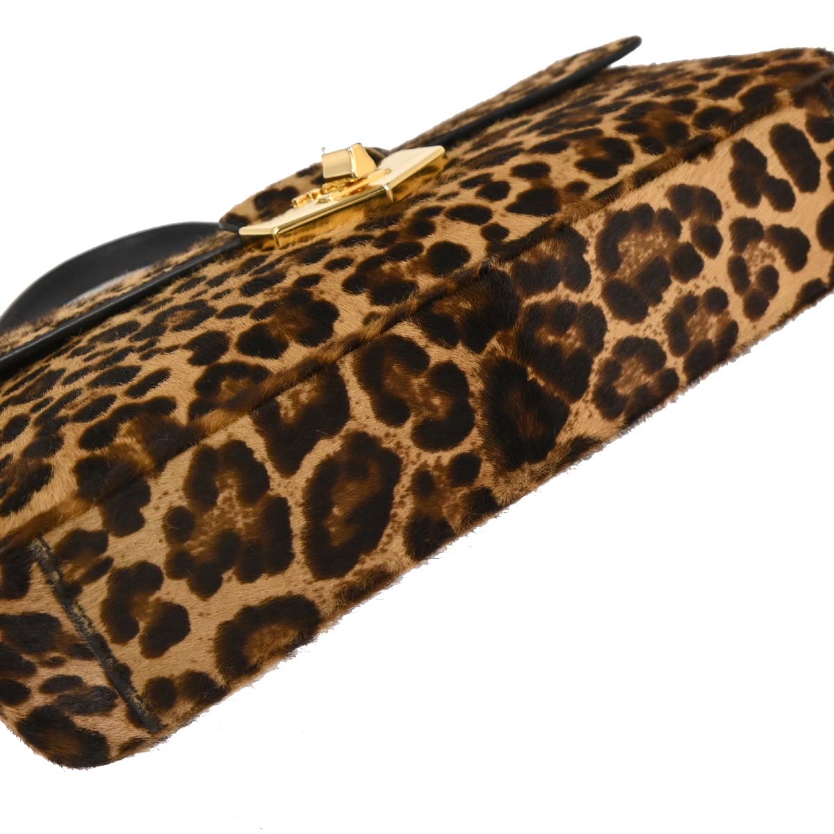 Prada * Brown Pony Hair Leopard Print Handbag