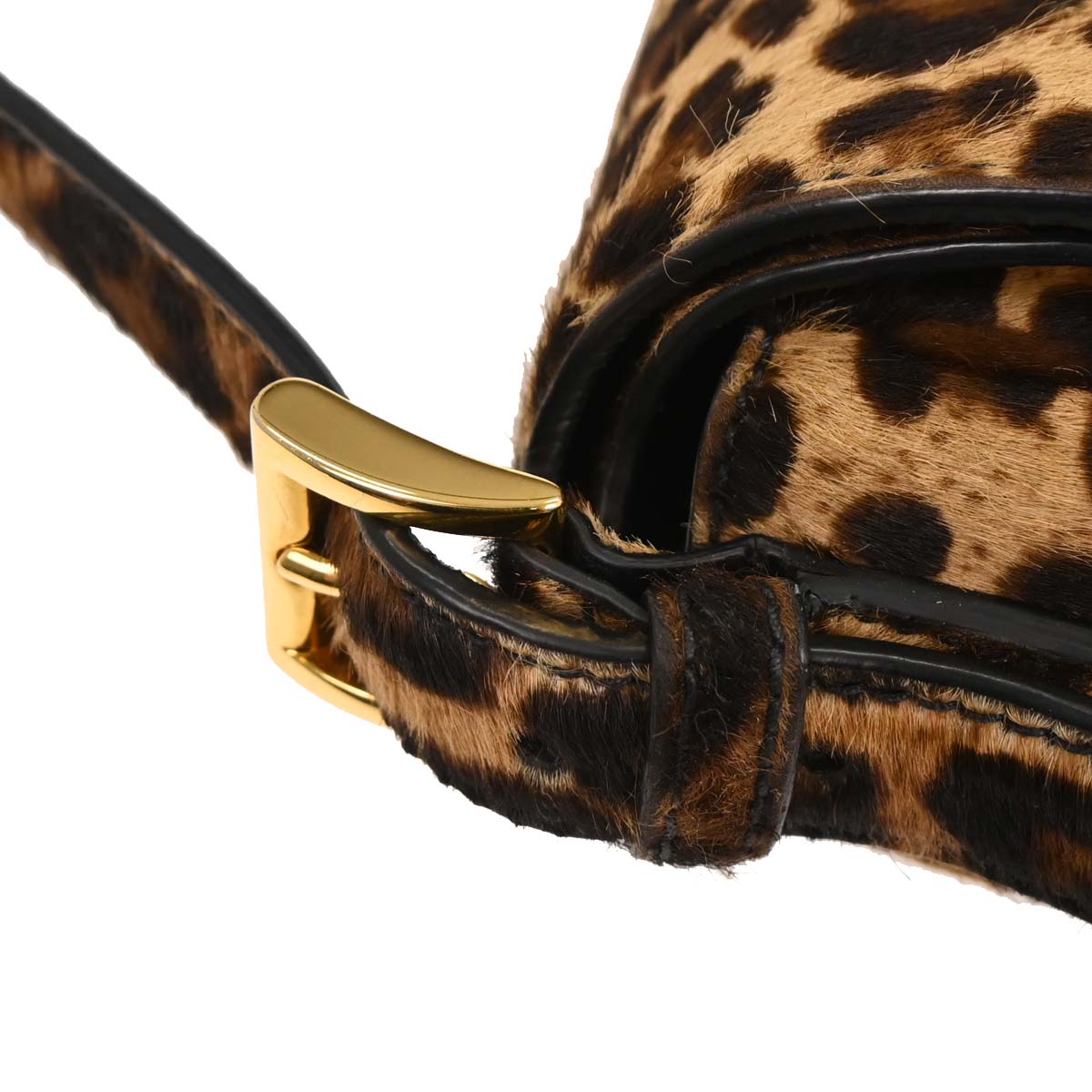 Prada * Brown Pony Hair Leopard Print Handbag