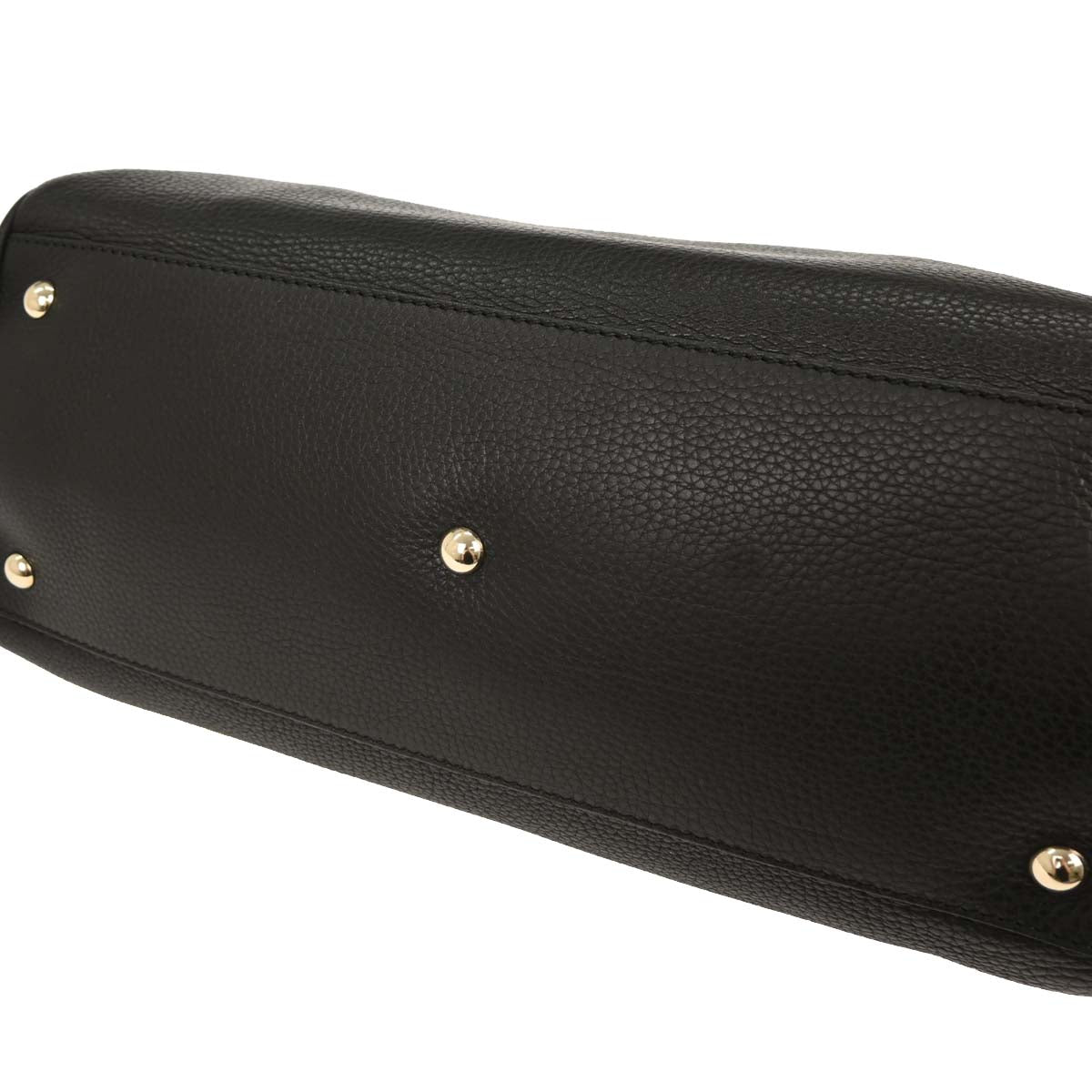 Gucci Black Calfskin Bamboo Shopper 2way Shoulder Tote Bag