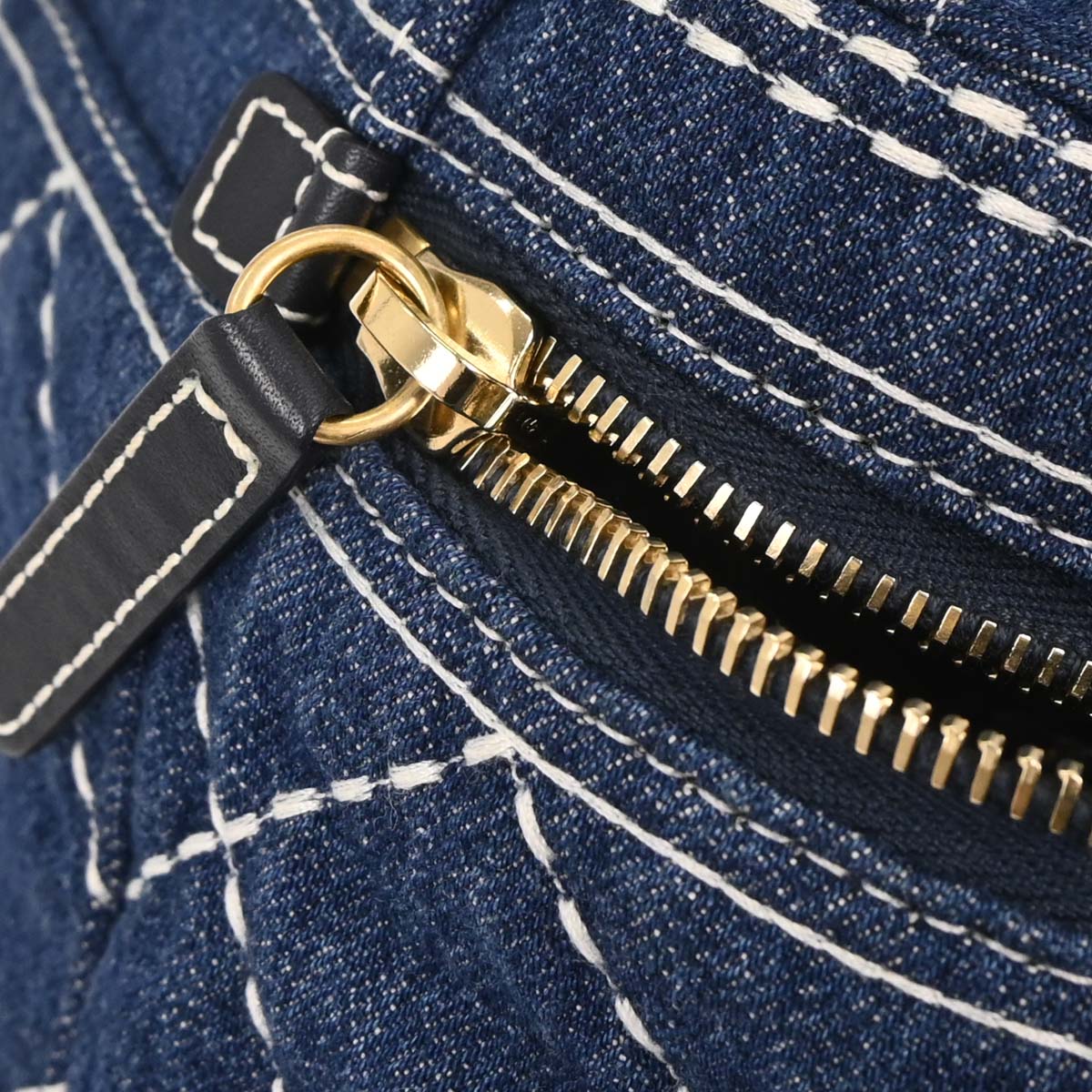 Chanel Blue Denim Vanity 2way Shoulder Handbag