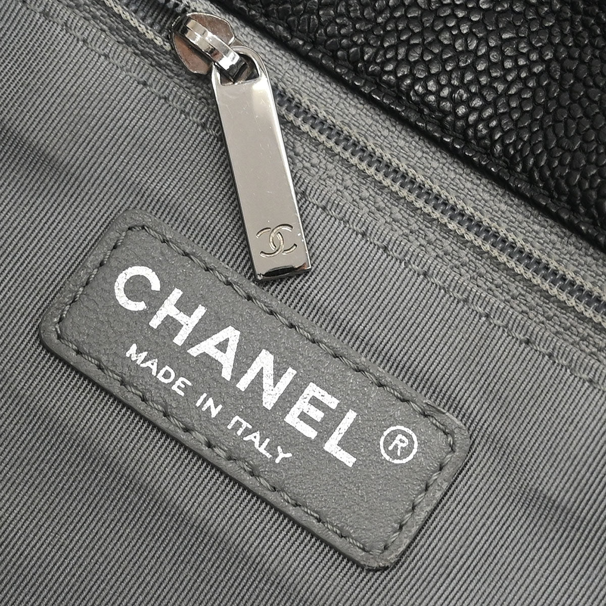 Chanel 2014-2015 Black Caviar French Riviera Shoulder Bag