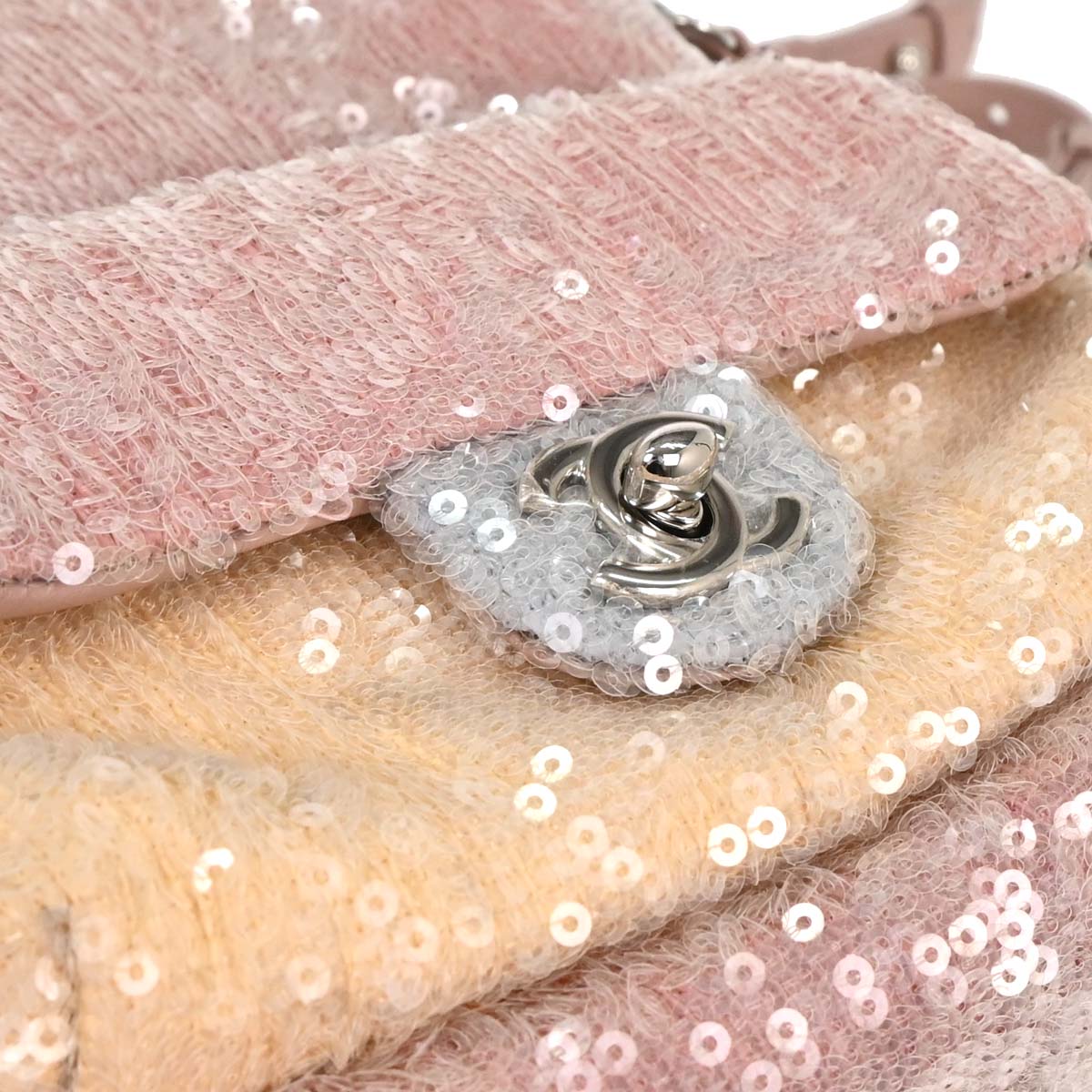 Chanel 2018 Pink Calfskin Sequins Backpack