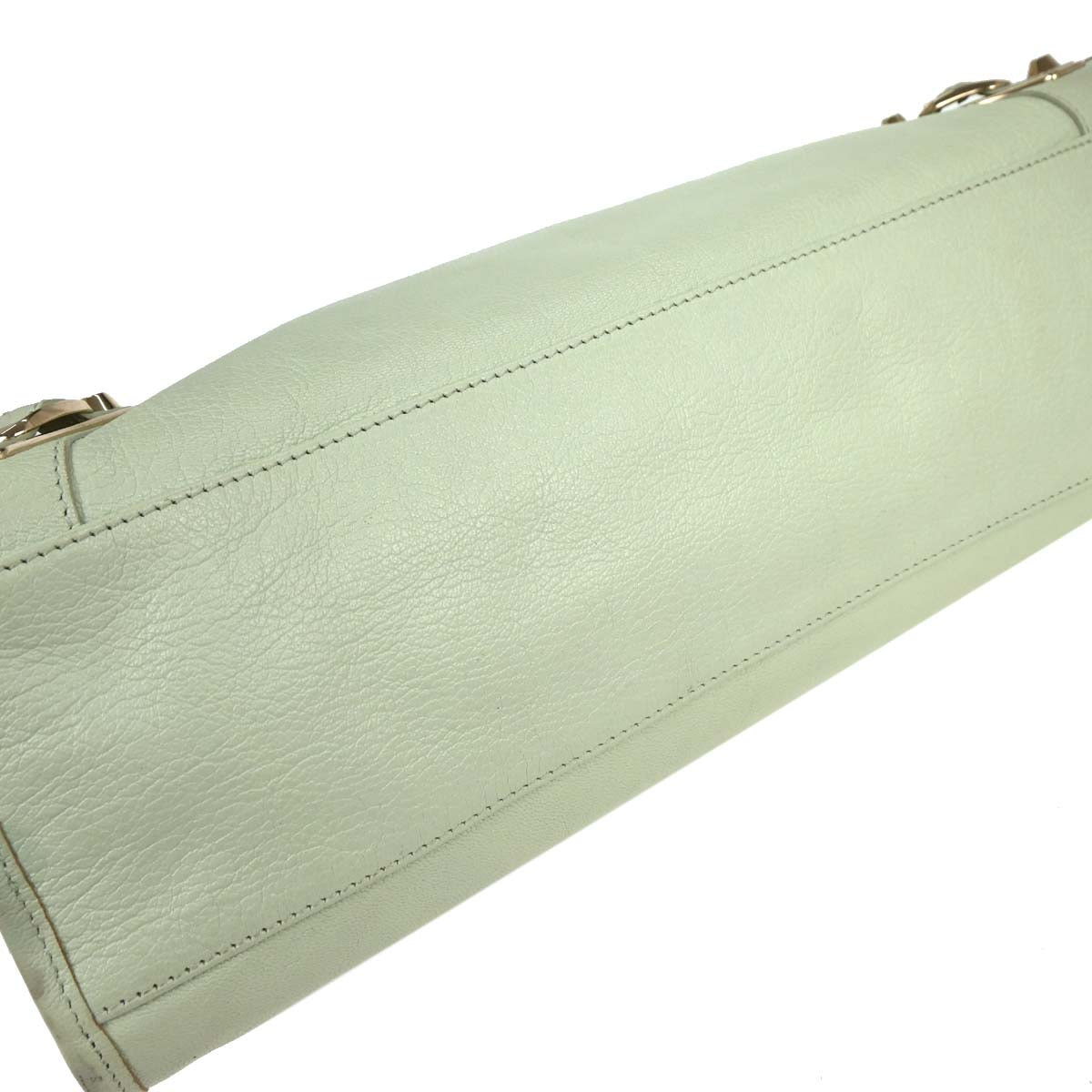 Balenciaga Light Green City Medium 2way Shoulder Handbag
