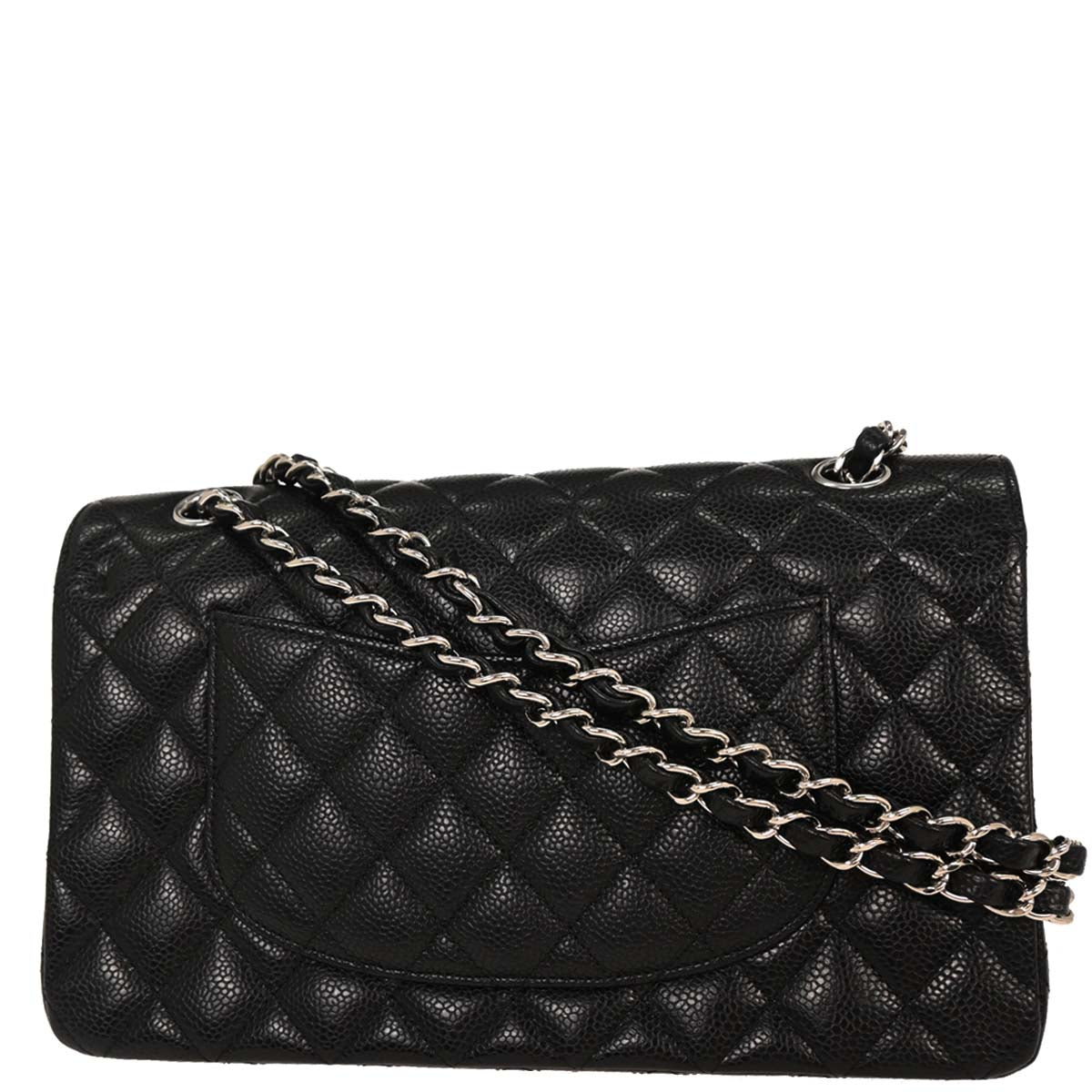 Chanel Black Caviar Medium Classic Double Flap Shoulder Bag