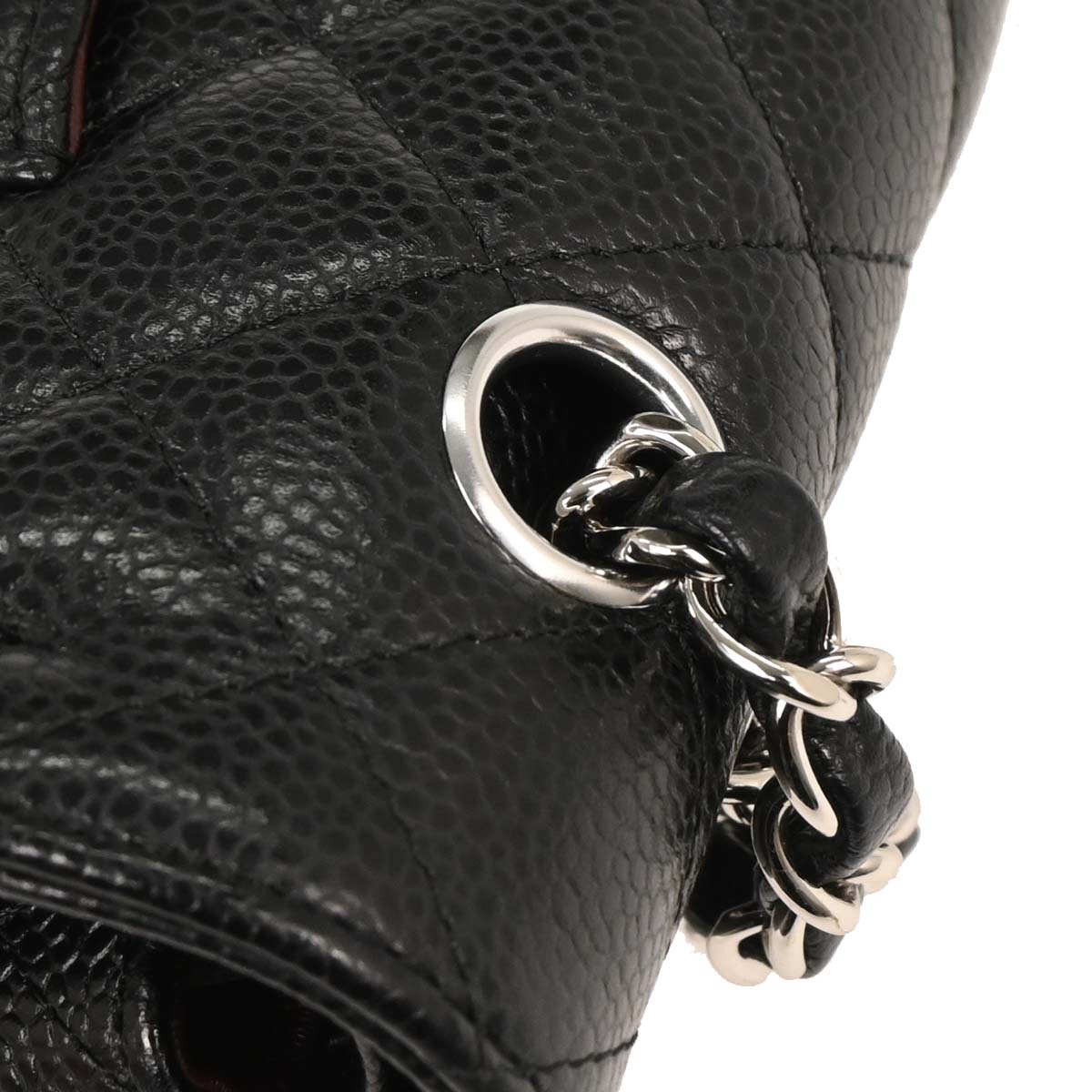 Chanel Black Caviar Medium Classic Double Flap Shoulder Bag