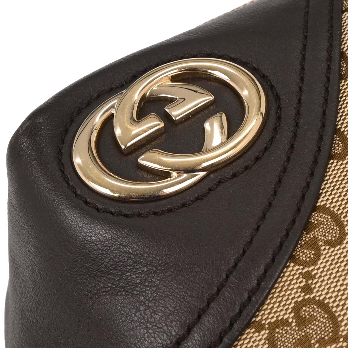 Gucci Brown Beige GG Tote Bag