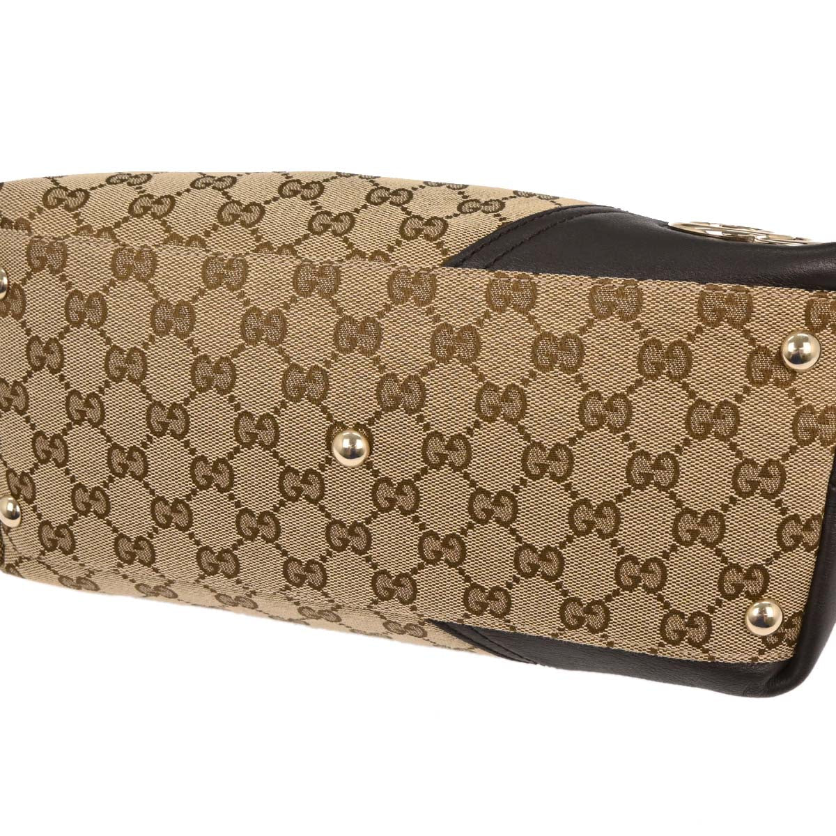 Gucci Brown Beige GG Tote Bag